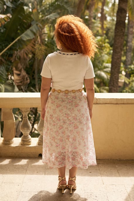 Trendyol Curve Dam Flerfärgad Enfärgad Maxi Plus size Kjolar - Image 5
