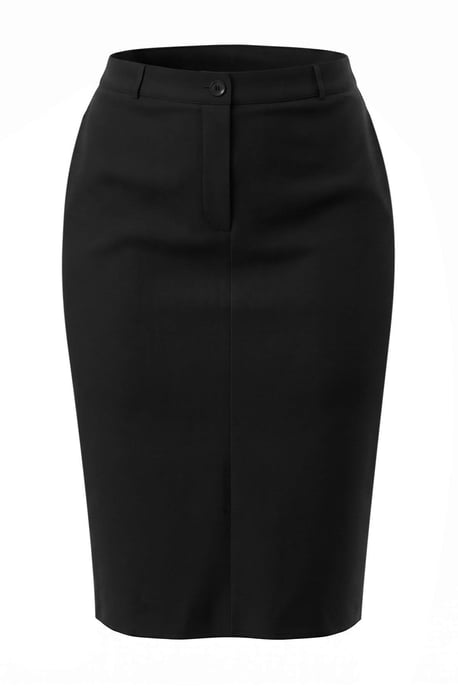 Trendyol Curve Dam Svart Enfärgad Maxi Plus size Kjolar - Image 3