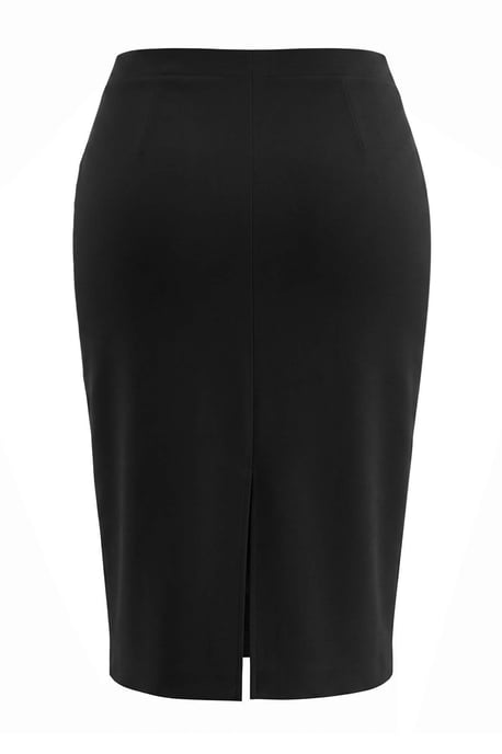 Trendyol Curve Dam Svart Enfärgad Maxi Plus size Kjolar - Image 5