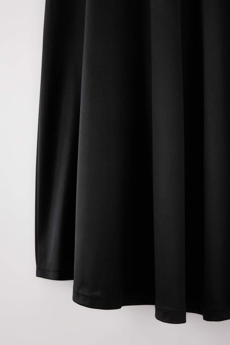 Trendyol Curve Dames Zwart Effen Maxi Grote maten Rokken - Image 5