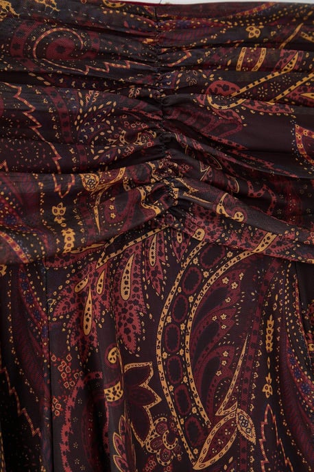 Trendyol Curve Dam Flerfärgad Etniskt mönster Maxi Plus size Kjolar - Image 3