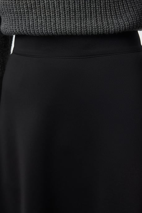 Trendyol Modest Dames Zwart Effen Maxi Uitlopend rok A-lijn Modest Rokken - Image 3