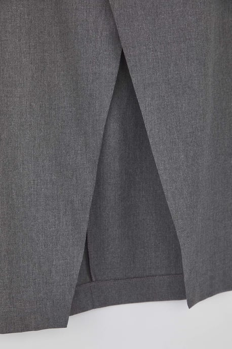 Trendyol Curve Dam Grå Enfärgad Maxi Plus size Kjolar - Image 5