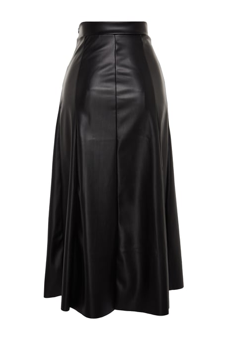 TRENDYOLMİLLA Dames Zwart Effen Maxi A-lijn A-lijn Rokken - Image 5