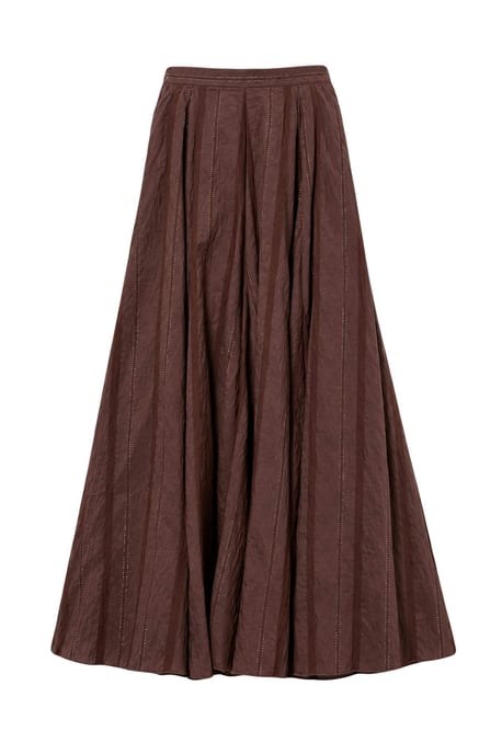 Trendyol Modest Dames Bruin Effen Maxi Skater Modest Rokken - Image 2