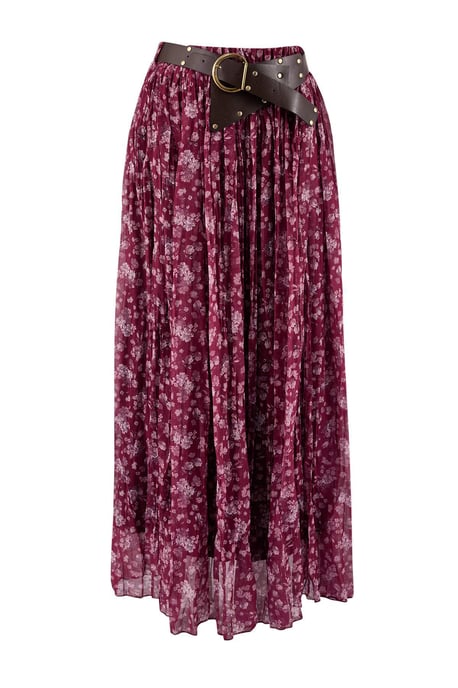 TRENDYOLMİLLA Dames Roze Bloemen Maxi Skater Rokken - Image 5