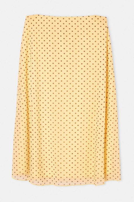 Trendyol Curve Dam Gul Djurmönster Midi A-linje Plus size Kjolar - Image 3