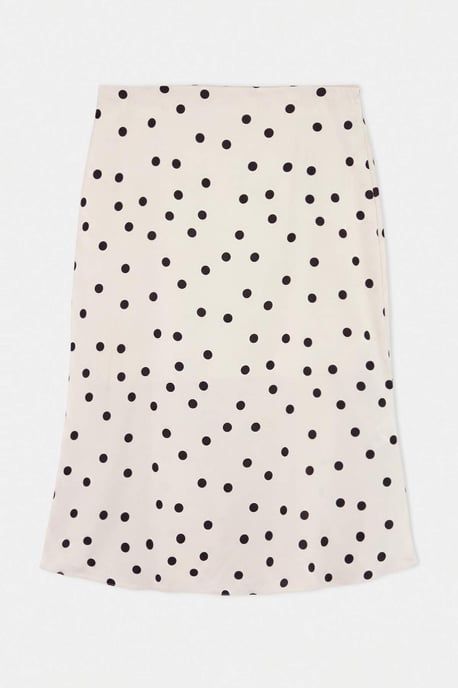 Trendyol Curve Dam Vit Prickig Midi Plus size Kjolar - Image 3
