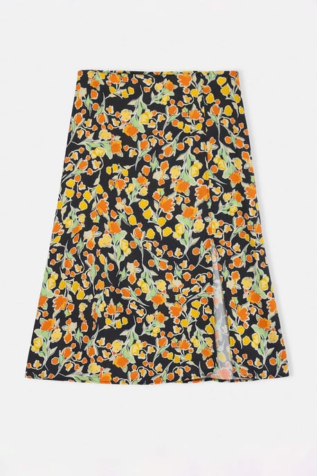 Trendyol Curve Dam Flerfärgad Prickig Midi A-linje Plus size Kjolar - Image 1