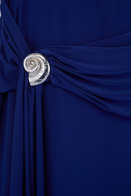Trendyol Curve Dam Blå Enfärgad Midi Penn kjol Plus size Kjolar - Image 4