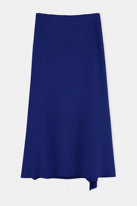 Trendyol Curve Dam Blå Enfärgad Midi Penn kjol Plus size Kjolar - Image 5