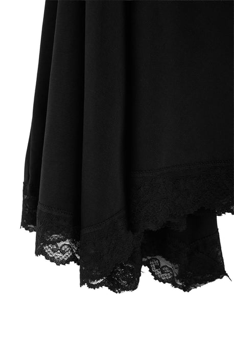 Trendyol Curve Dam Svart Enfärgad Midi Skater Plus size Kjolar - Image 4