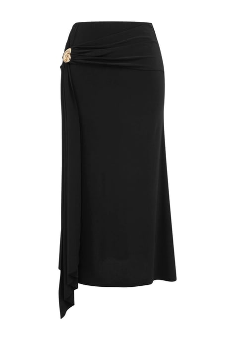 Trendyol Curve Dam Svart Enfärgad Midi Penn kjol Plus size Kjolar - Image 3