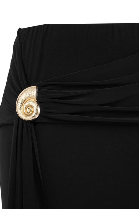 Trendyol Curve Dam Svart Enfärgad Midi Penn kjol Plus size Kjolar - Image 4