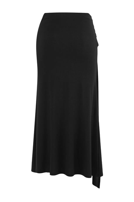 Trendyol Curve Dam Svart Enfärgad Midi Penn kjol Plus size Kjolar - Image 5