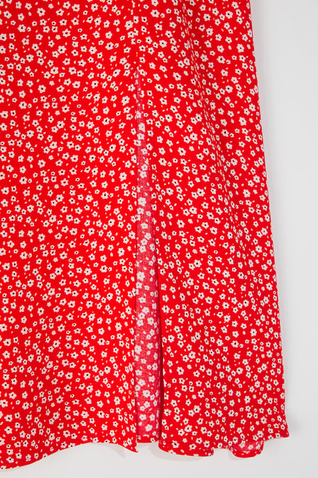Trendyol Curve Dam Röd Djurmönster Midi A-linje A-linje Plus size Kjolar - Image 5