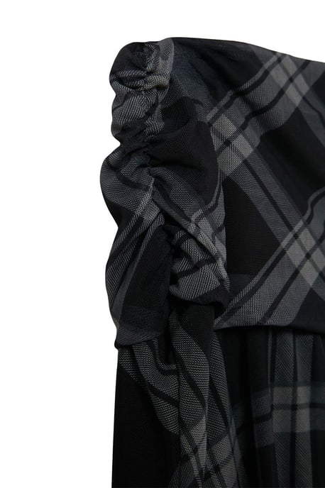 Trendyol Curve Dam Flerfärgad Rutig Midi Plus size Kjolar - Image 5