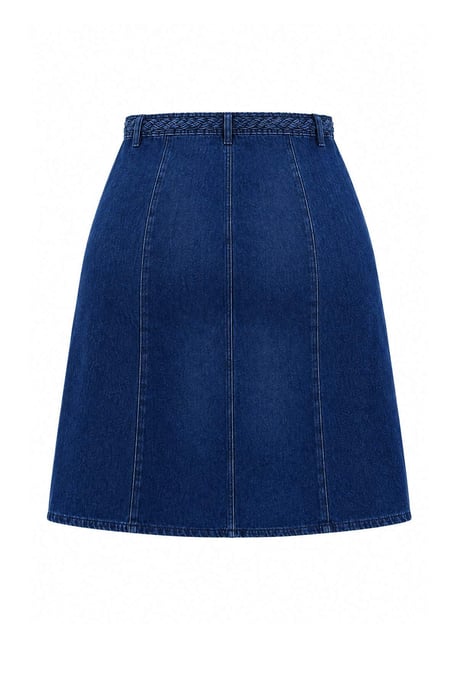 Trendyol Curve Dam Enfärgad Midi A-linje Plus size Kjolar - Image 3