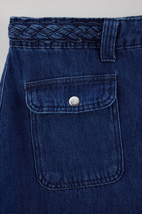 Trendyol Curve Dam Enfärgad Midi A-linje Plus size Kjolar - Image 4