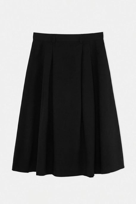 Trendyol Curve Dam Svart Enfärgad Midi Plus size Kjolar - Image 4