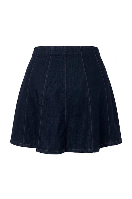 Trendyol Curve Dam Blå Enfärgad Kort / Mini A-linje Plus size Kjolar - Image 2