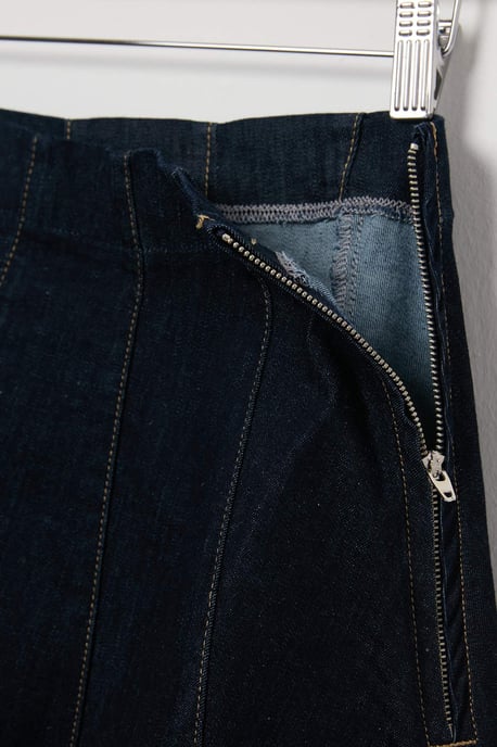 Trendyol Curve Dam Blå Enfärgad Kort / Mini A-linje Plus size Kjolar - Image 3