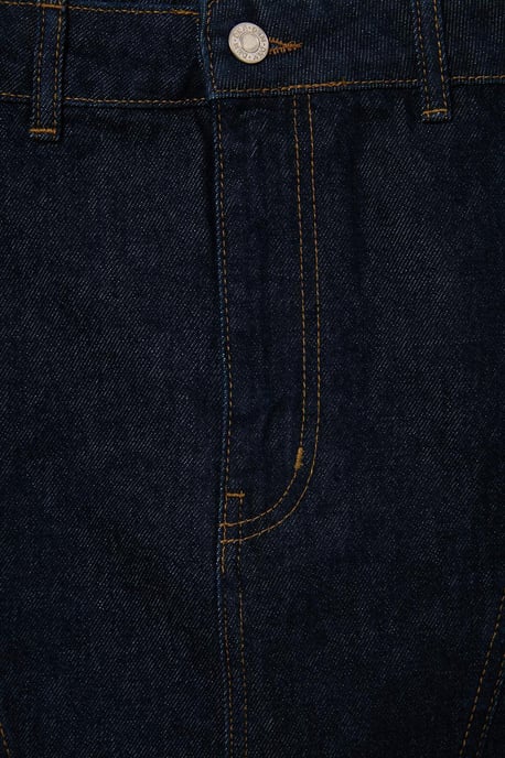 Trendyol Curve Dam Mörkblå Enfärgad Kort / Mini Basic Penn kjol Plus size Kjolar - Image 5