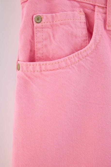 Trendyol Curve Dam Rosa Enfärgad Kort / Mini A-linje A-linje Plus size Kjolar - Image 4