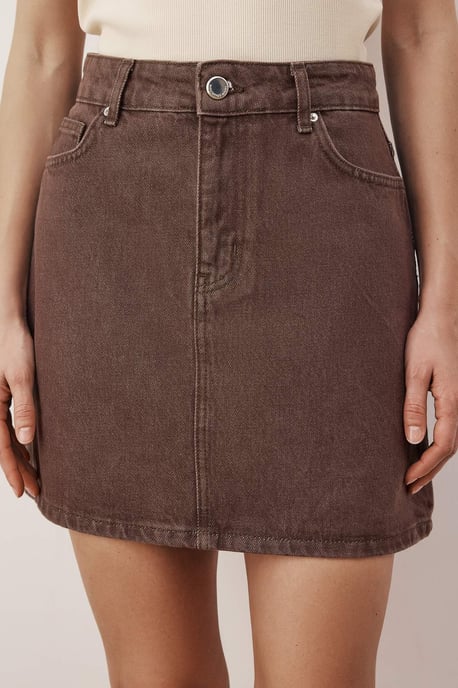 TRENDYOLMİLLA Dames Donkerblauw Effen Kort / Mini Kokerrok- rok Kokerrok- rok Rokken - Image 2