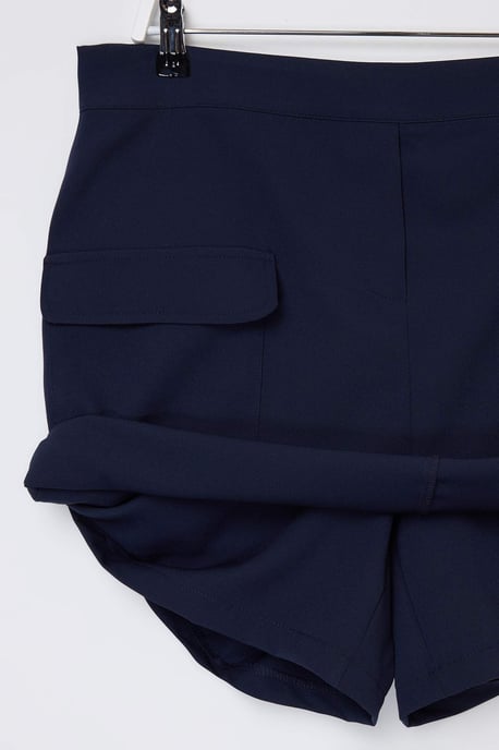 Trendyol Curve Dam Mörkblå Enfärgad Kort / Mini Penn kjol Plus size Kjolar - Image 5