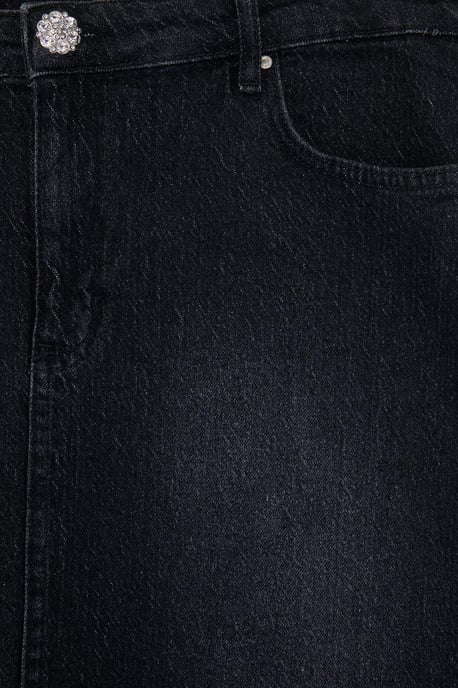 Trendyol Curve Dam Grå Enfärgad Kort / Mini A-linje Plus size Kjolar - Image 4