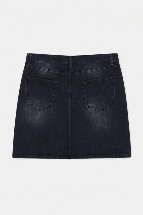 Trendyol Curve Dam Grå Enfärgad Kort / Mini A-linje Plus size Kjolar - Image 5