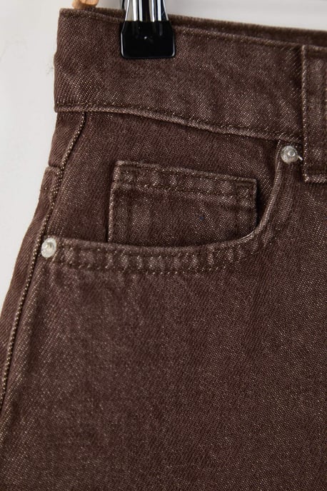 TRENDYOLMİLLA Dames Donkerblauw Effen Kort / Mini Kokerrok- rok Kokerrok- rok Rokken - Image 5