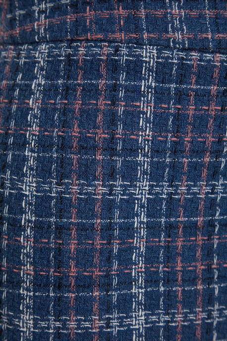 Trendyol Curve Dam Blå Rutig Kort / Mini Penn kjol Plus size Kjolar - Image 5