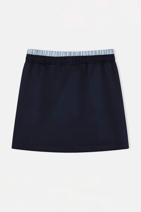 Trendyol Curve Dam Mörkblå Enfärgad Kort / Mini Plus size Kjolar - Image 5