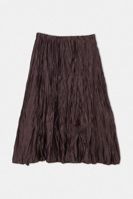 Trendyol Curve Dam Brun Enfärgad Midi A-linje Plus size Kjolar - Image 3