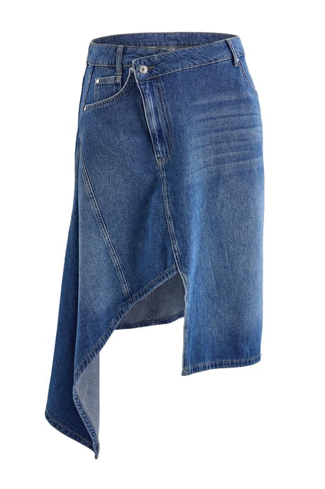 Trendyol Curve Dam Enfärgad Midi A-linje Plus size Kjolar - Image 1
