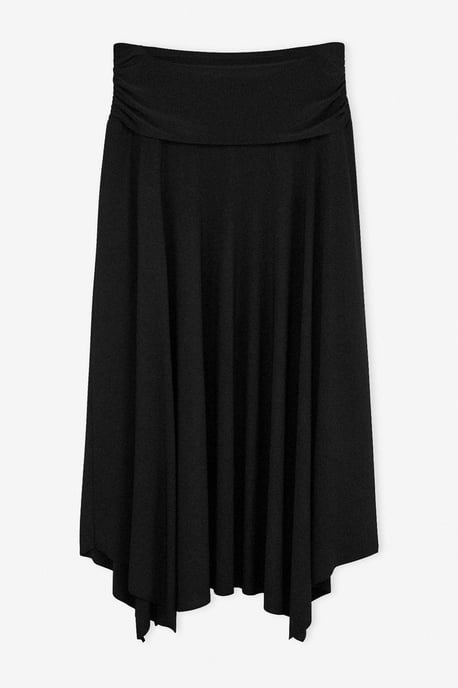 Trendyol Curve Dam Svart Enfärgad Midi Plus size Kjolar - Image 2