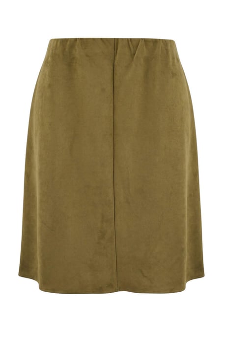 Trendyol Curve Dam Khaki Enfärgad Midi Stora storlekar Kjolar - Image 3