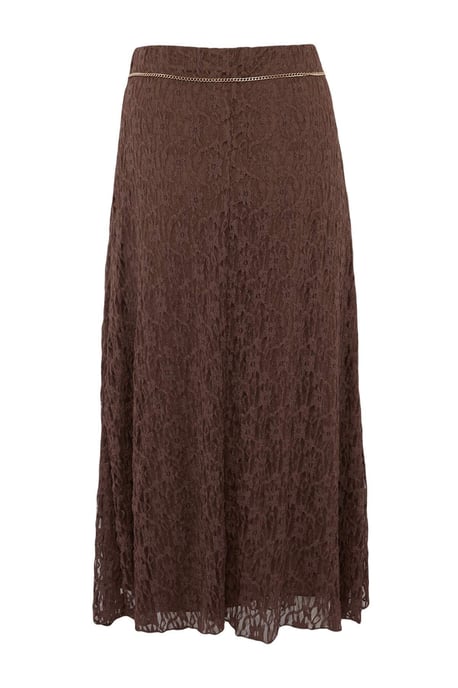 Trendyol Curve Dam Brun Enfärgad Midi Plus size Kjolar - Image 5