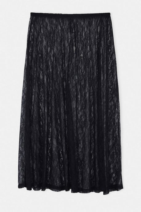 Trendyol Curve Dam Svart Enfärgad Midi Plus size Kjolar - Image 5