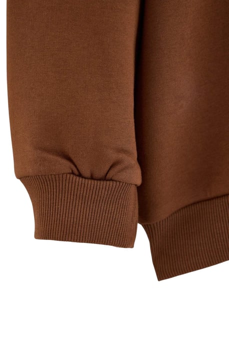Trendyol Curve Dam Brun Enfärgad Lång Relaxed fit Plus size Sweatshirts - Image 2