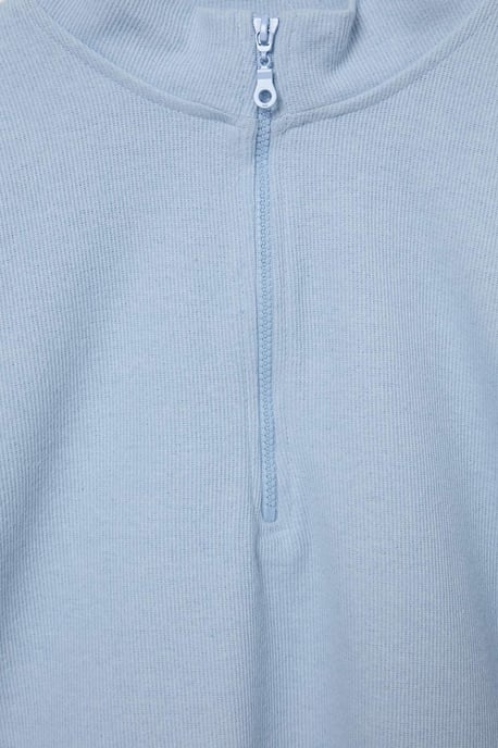 Trendyol Curve Dam Blå Enfärgad Lång Oversize Plus size Sweatshirts - Image 5