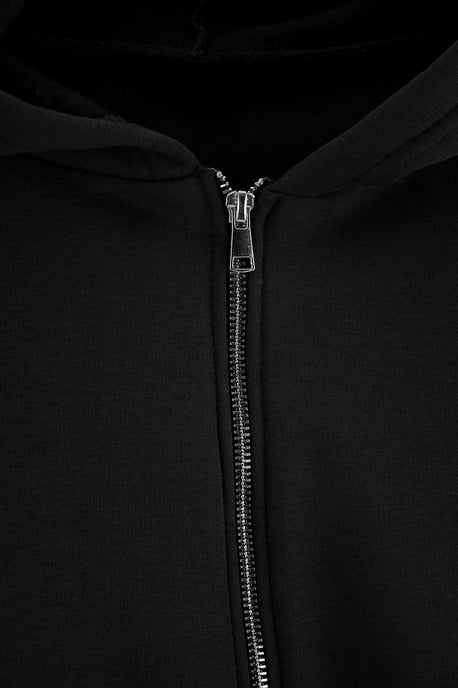 Trendyol Curve Dam Svart Enfärgad Lång, Regular fit Stora storlekar Sweatshirts - Image 5