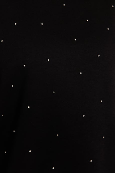 Trendyol Curve Dam Svart Enfärgad Lång Oversize Plus size Sweatshirts - Image 3