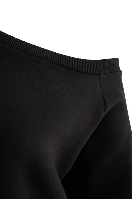 Trendyol Curve Dam Svart Enfärgad Lång, Regular fit Stora storlekar Sweatshirts - Image 4