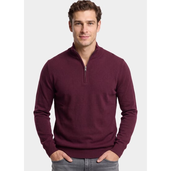 Bos Bright Blue Half zip 302/8070 - Image 1