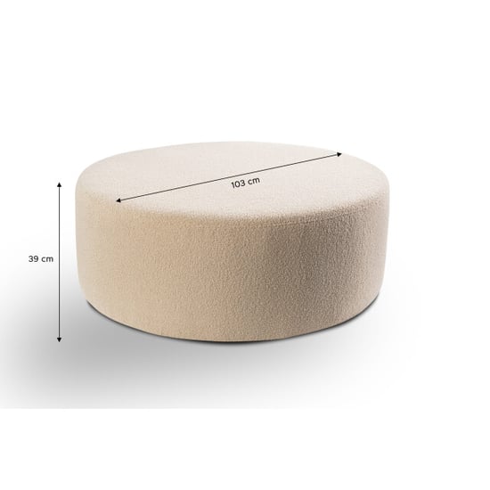 Furnilux Kolo kruk large stijlvolle kruk in trendy corduroy | compact design - Image 2