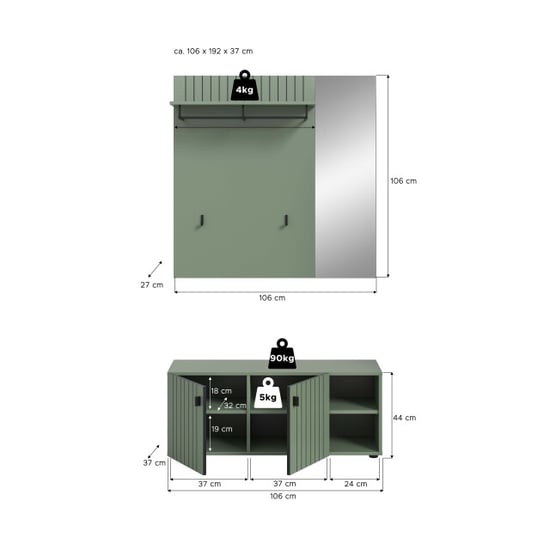 Furnilux Modulaire garderobekast op wielen ruimtebesparende opbergoplossing - Image 3