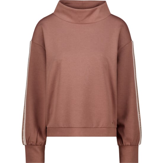 Monari sweatshirt with stripes 810534 552 tiramisu - Image 1